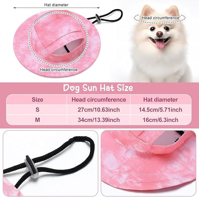 Small Summer T-Shirts Set Include Adjustable Pet Hat with Ear Holes Breathable Hawaiian Dog Shirt Heart Shape Sunglasses Beach Outfit Set for Puppy Small Medium Pets Dog Cat(Pink,M)