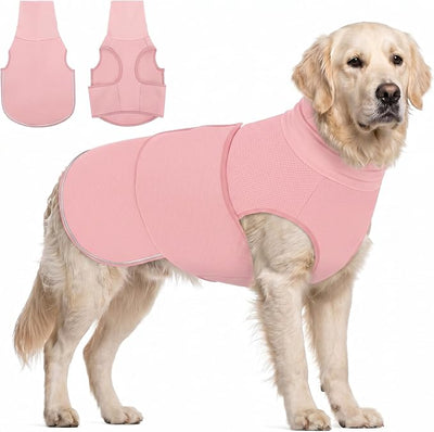 AOFITEE Dog Anxiety Vest, Dog Anxiety Calming Hoodie, Pet Thunder Jacket Calming Shirt for Fireworks, Thunder, Travel, Separation, Noise Block & Ear Protection Recovery