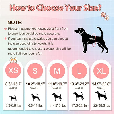 Ambreview Disposable Dog Diapers Female, Just Pull It Up, Doggie Diapers for Female Dogs, Strong Absorbency | Leak Proof, for Dogs in Heat | Elderly | Disabled, S 100 PCS