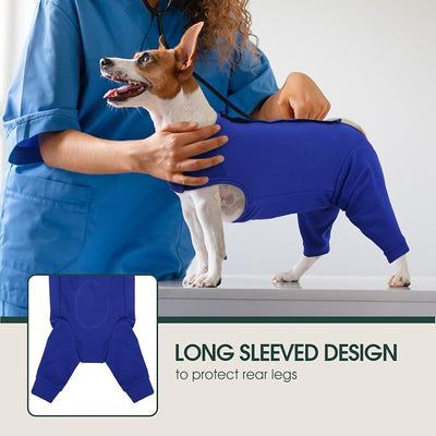 Kuoser Dog Surgery Suit for Back Legs, Dog Rear Leg Sleeve to Stop Licking, Female Spay Recovery Suit for Dogs After Surgery, Pet Puppy Surgical Pants Onesie for Abdomen Wounds Skin Disease