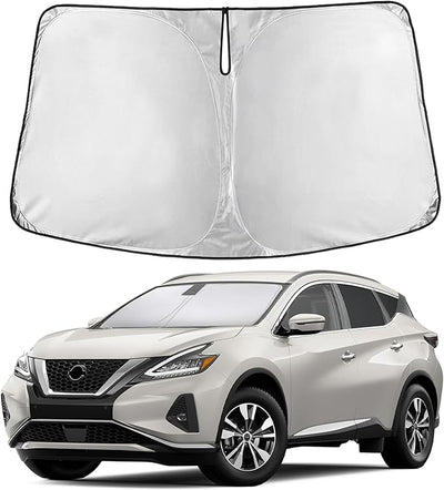 EcoNour Windshield Sunshade Compatible for Nissan Murano 2015-2022 2023 2024, Sun Visor for Front Windshield & Window Sun Shade Cover, UV Heat Blocker & Protector, Car Accessories
