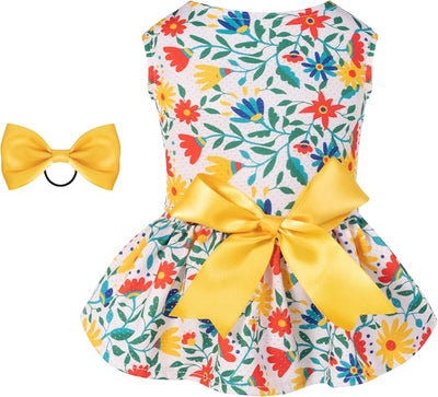 CuteBone Dog Mesh Dress Puppy Sundress Pet Outfit Summer Fashion for Small Dogs Girl Cat Clothes