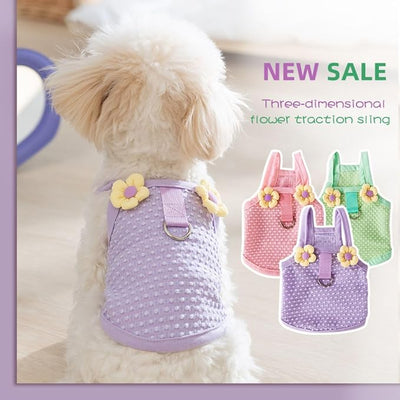 Summer Dog Shirt Soft Breathable with Leash Ring Pet Vest for Small Medium Dogs