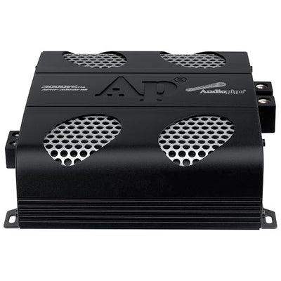 Audiopipe 3000 Watts Full Range Class D Mosfet Amplifier (APHF-3000D-H2), 4-Point Protection System, 2 Ohm, BTL Mode, Remote Bass Control Knob