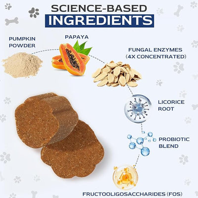 Petnanny Probiotics for Dogs, Chicken Flavor Natural Dog Probiotic Soft Chews Supports Digestion, Gut Health, Stool Quality & Immune System Highly Palatable for All Breeds