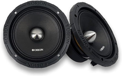 ORION XTR XTX658 High Efficiency 6.5" Mid-Range Bullet Loudspeakers, 1400W Max Power, 350W RMS, 8 Ohm, 1.5" Voice Coil - Pro Car Audio Stereo, Midrange Speakers (Pair)