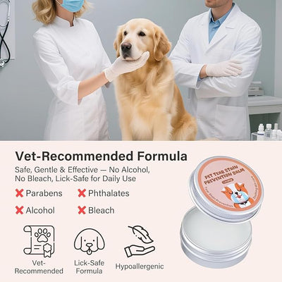Angel Eyes Tear Stain Remover for Dogs, Tear Stain Remover Balm for Dogs & Cats with Pro Powder Brush – Natural Safe Gently Removes Eye Gunk & Stains – Great for White Dogs, Daily Eye Cleaning (2 PCS)