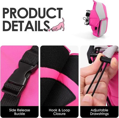 AOFITEE Cones for Dogs, Soft Dog Cone Collar to Stop Licking, Adjustable Dog Cones Alternative After Surgery for Large Dogs, Pet Cone for Wound Protection with Hook & Loop Closure(PinkGrey,Large)