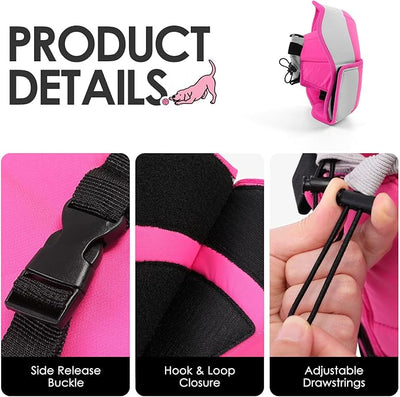 AOFITEE Soft Dog Cone Collar, Adjustable Dog Cones Alternative for Small Dogs, Cone for Dogs to Stop Licking, Elizabethan Recovery Cones After Surgery with Quick Release Buckle(PinkGrey,Small)