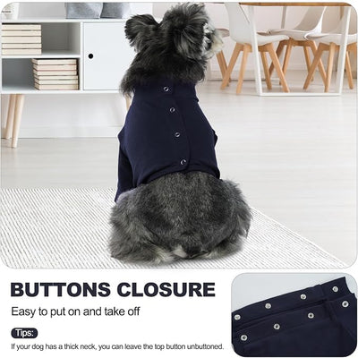 IDOMIK Dog Recovery Suit, Dog Surgery Recovery Suit Front Legs, Comfy Joint Leg Sleeves After Surgery, Elbow Braces Protector for Leg Injuries & Joint Pain, Cone Collar Alternatives,Navy,XL