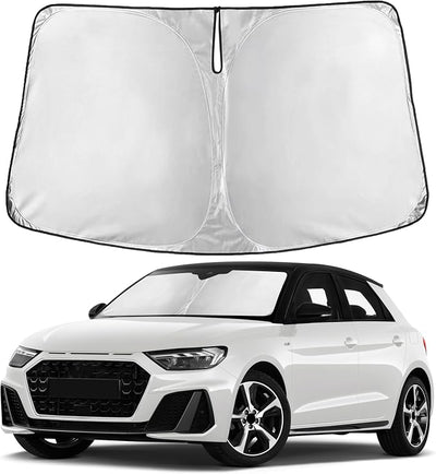 EcoNour Windshield Sunshade Compatible for Audi A1 2018-2024 2025 2026, Sun Visor for Front Windshield & Window Sun Shade Cover, UV Heat Blocker & Protector, Car Accessories