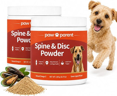 Green Lipped Mussel, Macho S Secret Powder for Dogs, Paw Parent Powder Supplement Multivitamin，2pcs