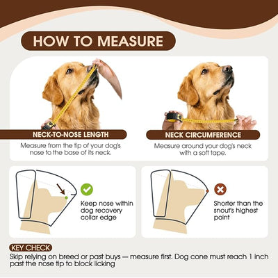 Dog Cone Collar After Surgery, Soft Cone for Small Dogs to Stop Licking, Adjustable Elizabethan Collar for Dogs, Lightweight Breathable Dog Recovery Cones for Wound Healing & Hot Spots