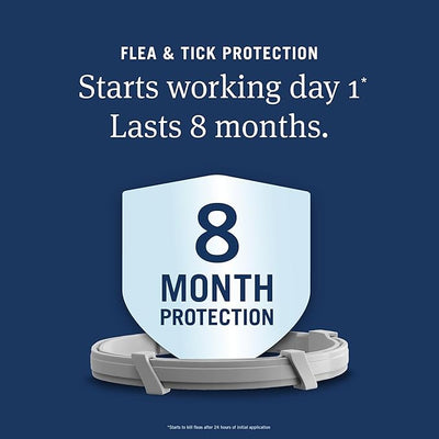 PetArmor Extend Flea & Tick Treatment & Prevention Collar for Small Dogs up to 18 lbs., 8 Months of Protection, Odorless & Non-Greasy, 2 Count