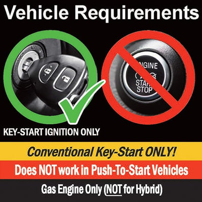 MPC Complete 1-Button Remote Start Kit Compatible with Jeep Liberty 2008-2013 - T-Harness Firmware Preloaded