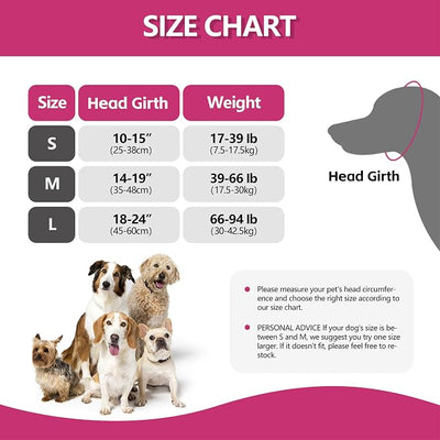 Dog Calming Hoodie Quiet Ear Cover for Noise Protection Anxiety Relief Ear Muffs, No Shake Ear Wraps for Dogs, Swim Cap Bath Blow Drying Headband Wraps for Ear Hematoma Groom Fireworks(Pink, Small)