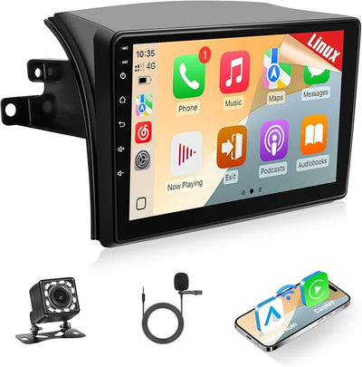 Leadfan Car Stereo for Toyota Sienna 2004 2005 2006 2007 2008 2009 2010 Linux Fast Boot Wireless CarPlay and Android Auto, 9 inch Touch Screen for Toyota Sienna Bluetooth FM 1280P Backup Camera SWC