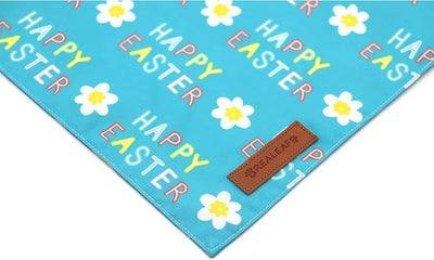 Realeaf Happy Easter Dog Bandanas 2 Pack, Reversible Pet Scarf for Boy and Girl, Premium Durable Fabric, Holiday Bandana for Small Medium Large and Extra Large Dogs (Small)