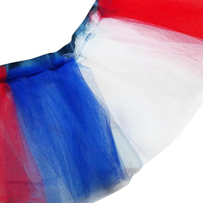 Dog Tutu Tulle Dress for Dogs Small Large Medium Puppy Dress Ballerina Costume Skirt for Holiday Puppy Cats Bunny Pet Outfit 4th of July Party Photo Prop Supplies (Blue Multi, Small)