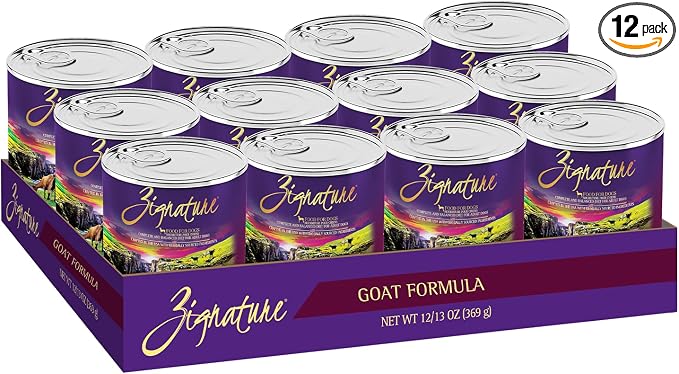 Zignature Goat Limited Ingredient Formula Wet Dog Food 13oz, case of 12