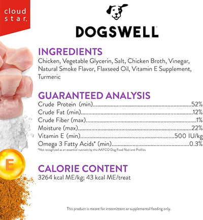 Dogswell Immune System Jerky Dog Treats, Chicken Breast, 24 oz. Pouch