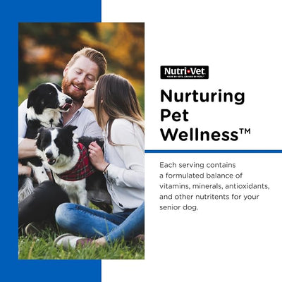 Nutri-Vet Senior-Vite Multivitamin, Dog Supplements, Immune Support, Pet Supplies, Vitamins for Dogs, Senior Essentials, Made in USA, Multivitamin for Pets, 120 Count