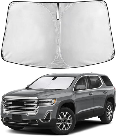 EcoNour Windshield Sunshade Compatible for GMC Acadia 2017-2021 2022 2023, Sun Visor for Front Windshield & Window Sun Shade Cover, UV Heat Blocker & Protector, Car Accessories