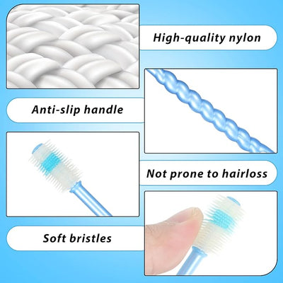 4 Pcs Cat Toothbrush 360, Deep Teeth Cleaning Cat 360 Toothbrush, 360 Toothbrushes Cat Soft Bristle Multi-Color, 360° Pet Toothbrush Round Design for Small Dogs Cats Dental Care