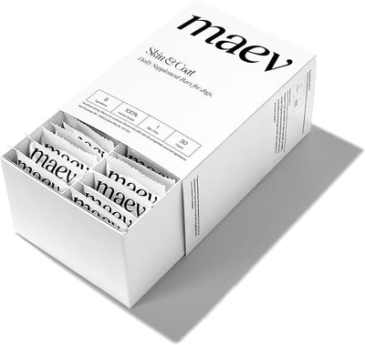 Maev Skin & Coat Supplement Bars for Dogs, with Omega-3, 30 Count | Human-Grade, Vet-Formulated Chews with Fish Oil | Reduces Shedding for a Shiny, Healthy Look | Made in USA