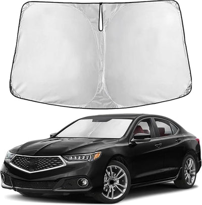 EcoNour Windshield Sunshade Compatible for Acura TLX 2015-2018 2019 2020, Sun Visor for Front Windshield & Window Sun Shade Cover, UV Heat Blocker & Protector, Car Accessories