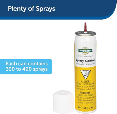 PetSafe Citronella Spray Can Refill for Spray Bark Control Collars and Remote Trainers (Pack of 2)