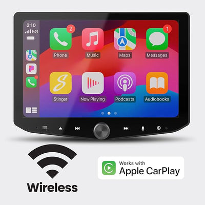 Stinger HEIGH10+ Silverado/Sierra (2014-18) 10.1” HD Touchscreen Car Stereo, Wireless Apple CarPlay/Android Auto Radio, Bluetooth Receiver Head Unit, GPS, Vehicle Info Gauges, Audio EQ, Camera Inputs