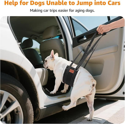 LOOBANI Portable Dog Sling for Back Legs, Hip Support Harness to Help Lift Dogs Rear for Canine Aid and Old K9 Cruciate Ligament Rehabilitation