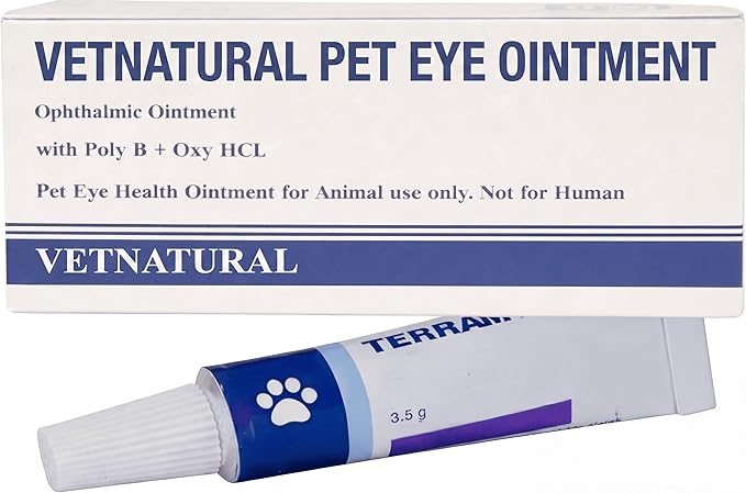 Pet Eye Health for Dogs, Cats, Cattle, Sheep, Horses Birds and Puppies, Kitten - 1 Tube, Sterile, 3.5g Tube, for Animal Use
