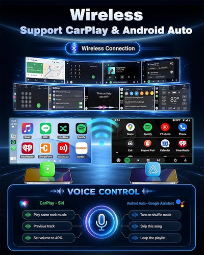 4+64G Upgrade Car Stereo Radio for Toyota Corolla 2004-2008 Wireless CarPlay Android Auto 9 Inch Touch Screen Radio Replacement with HiFi Audio 5G WiFi GPS BT5.0 RDS FM