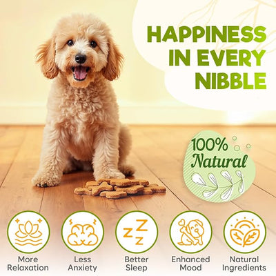 ZENO Hemp Calming Chews for Dogs Anxiety - 150 pcs - Melatonin for Stress Relief, Travel, Check-ups, Barking or Grooming - Dog Calming Treats - Beef Flavor