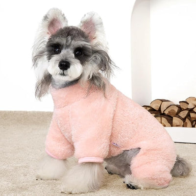 XPUDAC 3 Pack Dog Sweater Dog Winter Clothes for Small Medium Dogs Girl Fleece Pet Pajamas for Winter Christmas-2XL（Purple,Hot Pink,Pink