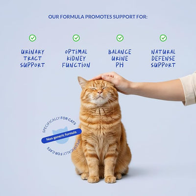 Cranberry Liquid for Cats - UTI, Bladder Health & Incontinence | Liquid cranberry formula for cats. Easy to mix with food. Supports UTI relief, bladder health & urinary tract function.