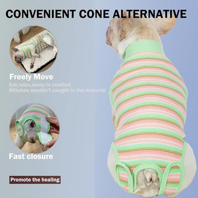 Sebdtico Recovery Suit for Dogs,Dog Surgery Suit Female Spay,Soft Dog Onesie for Surgery Female,Dog Cone Alternative Surgical Recovery Suit Female,Abdominal Wounds Licking Anti Suit for Dogs