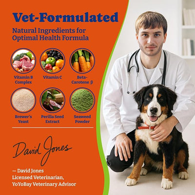 Flea and Tick Prevention for Dogs Chewable - 180 Soft Chews, Duck & Pear Flavor - Dog Flea and Tick Treatment Chewable, Natural Defense- Dog Immune Support Supplement