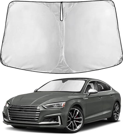 EcoNour Windshield Sunshade Compatible for Audi S5 2008-2024 2025 2026, Sun Visor for Front Windshield & Window Sun Shade Cover, UV Heat Blocker & Protector, Car Accessories