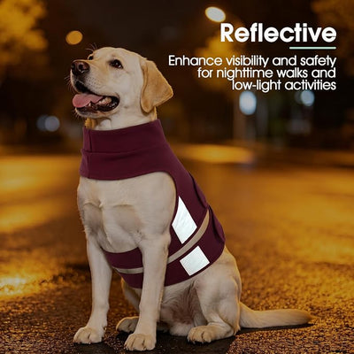 Kuoser Dog Anxiety Vest, Calming Shirt for Dogs Anxiety Relief, Adjustable Dog Calming Jacket for Small Medium Large Dogs, Comfort Wrap Vest for Thunderstorms Fireworks Vet Visits Travel, XS