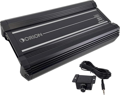 Orion XTR Series XTR1500.2 High Power Class A/B 2-Channel Amplifier - 1500W RMS, 2/4 Ohm Stable, High/Low Pass Crossover, Bass Boost Control, MOSFET Power Supply, Bass Knob Included, Made in Korea