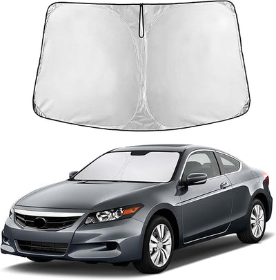 EcoNour Windshield Sunshade Compatible for Honda Accord 2008-2010 2011 2012, Sun Visor for Front Windshield & Window Sun Shade Cover, UV Heat Blocker & Protector, Car Accessories