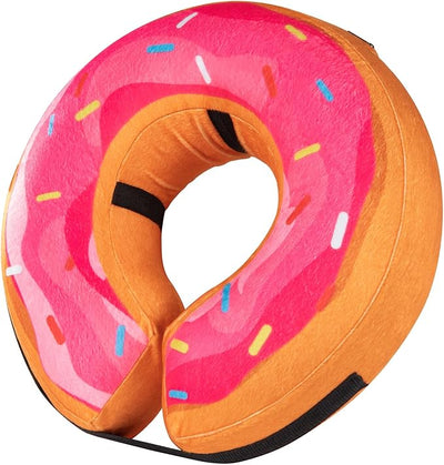 Grand Line Donut Inflatable Collar for Dogs and Cats, Soft Recovery Dog Cone After Surgery, Protective Pet Neck Cone for Small, Medium, Large Dogs, Not Block Vision (Pink, XL)