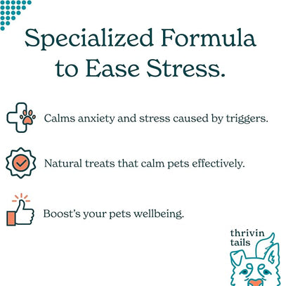 Bacon-Flavored Calming Chews for Dogs: Melatonin Dog Anxiety Relief Treats, Perfect Sleep Aid, Stress Relief During Fireworks, Storms, Thunder, Barking 120 Count