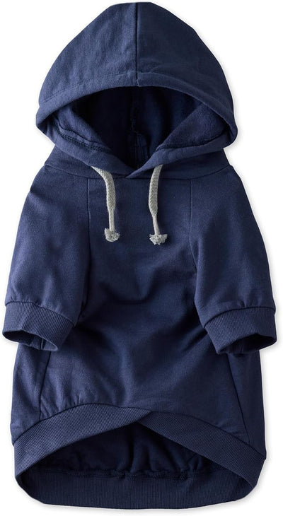 Pet Passion Rocky – The Original Lightweight Hooded Tee 100% Organic Cotton Dog Hoodie Pet Coat Sweater for All Sized Dogs, Original Navy, X-Large (55-80 lbs)