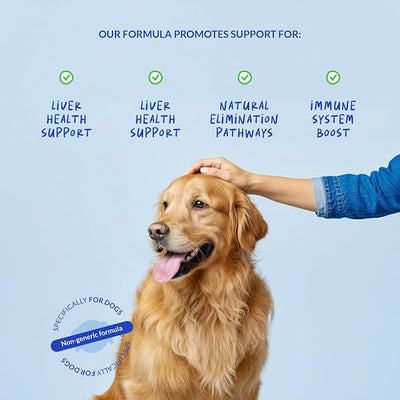 Milk Thistle Liquid for Dogs - Liver, Kidney & Detox Support | Liquid Milk Thistle with Choline & L-Arginine. Supports liver detox, kidney function & hepatic health with EPA & DHA.