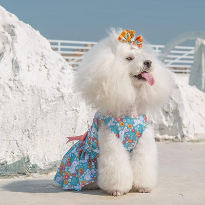 CuteBone Dog Mesh Dress Puppy Sundress Pet Outfit Summer Fashion for Small Dogs Girl Cat Clothes BF08XXS