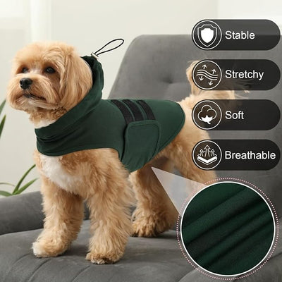 Dog Anxiety Calming Vest, Dog Calming Vest with Ear Cover, Anxiety Jacket for Large Dogs, Dog Compression Shirt Anxiety for Separation, Fireworks, Vet Visits, Travel (DarkGreen, XL)